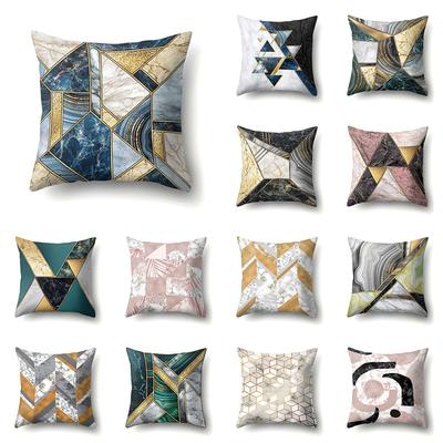 Geometric Simple Marble Print Pattern Cushion Cover Pillowcase Home Living Room Sofa Decorative Pillowcase