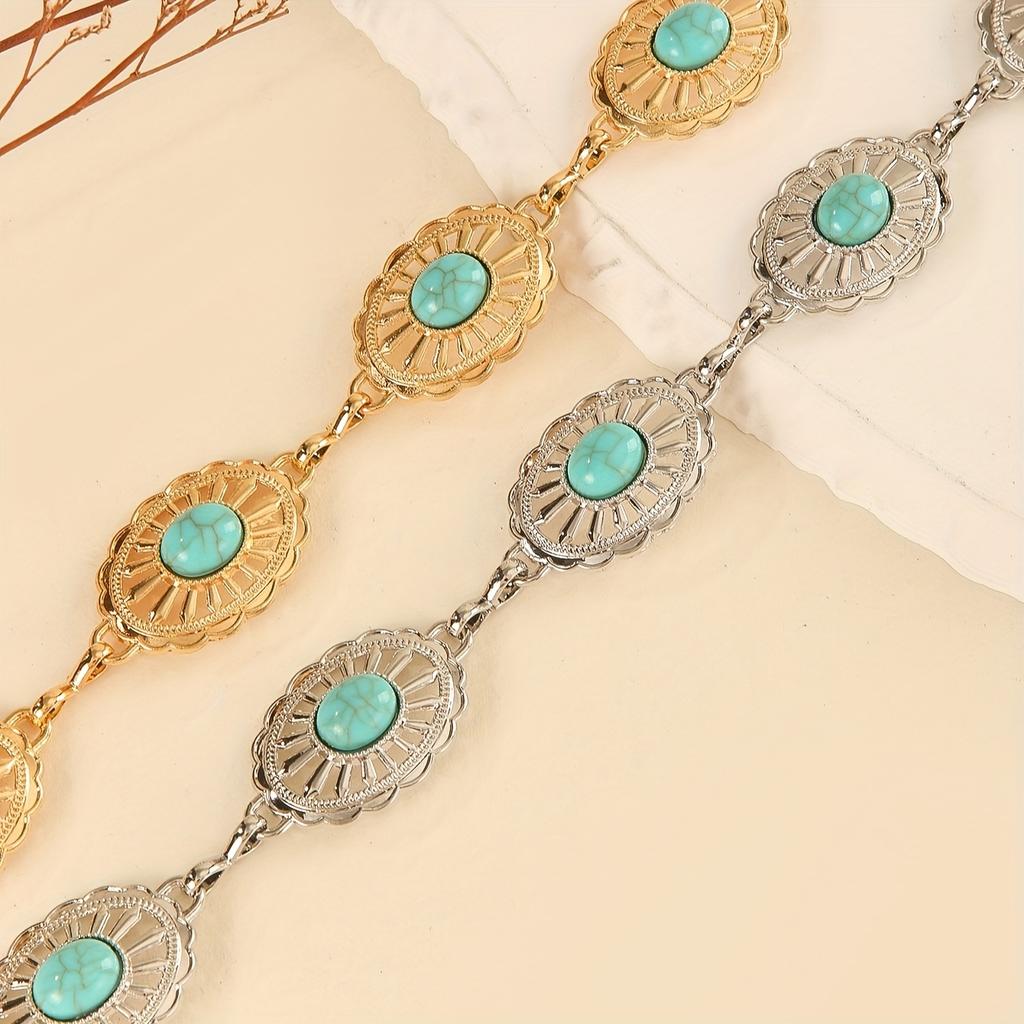 Hollow Bohemian Style Waist Chain Adjustable Jewelry Women Party Ethnic Vintage Belt Decoration
