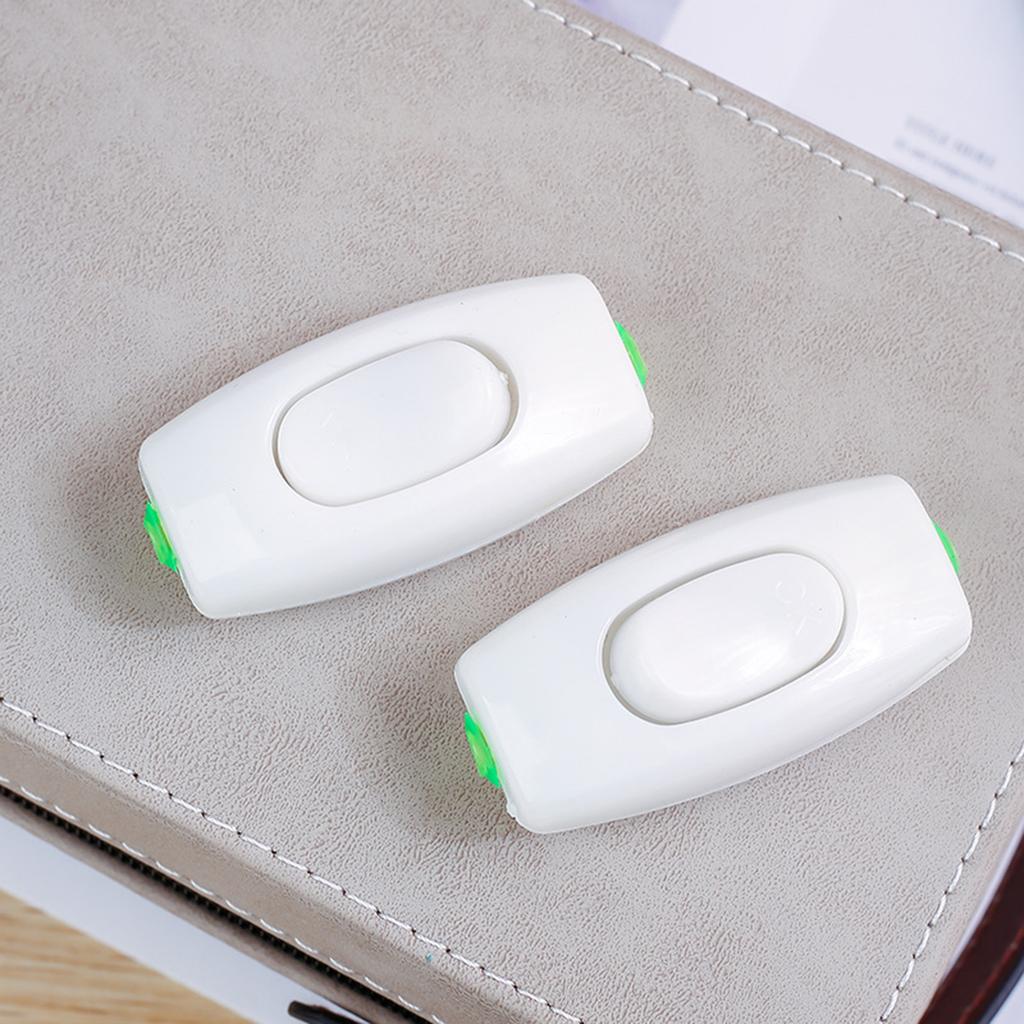 Tlačítkový spínač stolní lampy Noční spínač Tlačítkový spínač kabelového spotřebiče Inline kabelový spínač