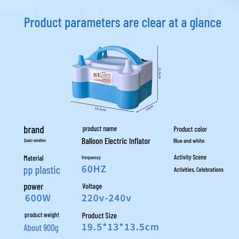 Electric Balloon Inflator Pump