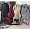 Women's Gloves Winter Warm Thickened Velvet Windproof Gloves Autumn Driving Cold Proof And Warm Touch Screen Split Finger