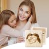 1/2Pcs Mother Daughter Keepsake Box Handcrafted Sculpted Women Jewelry Trinket Holder Decorative Treasures Box Mom Birthday Mother’s Day Gift