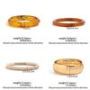 Ingemark 4 Styles Vintage Resin Plastic Thick Wide Bracelets for Women Fashion Statement Goth Metal Bangles Steampunk Jewelry