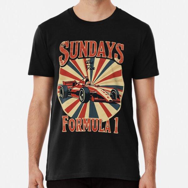 Sundays Are for Formula 1 Retro F1 Graphic S to 5XL Made in the AU/USA T-Shirt