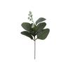 Artificial Eucalyptus Stems with White Flowers, Fake Greenery Branches for Home Wedding Floral Arrangement Decor