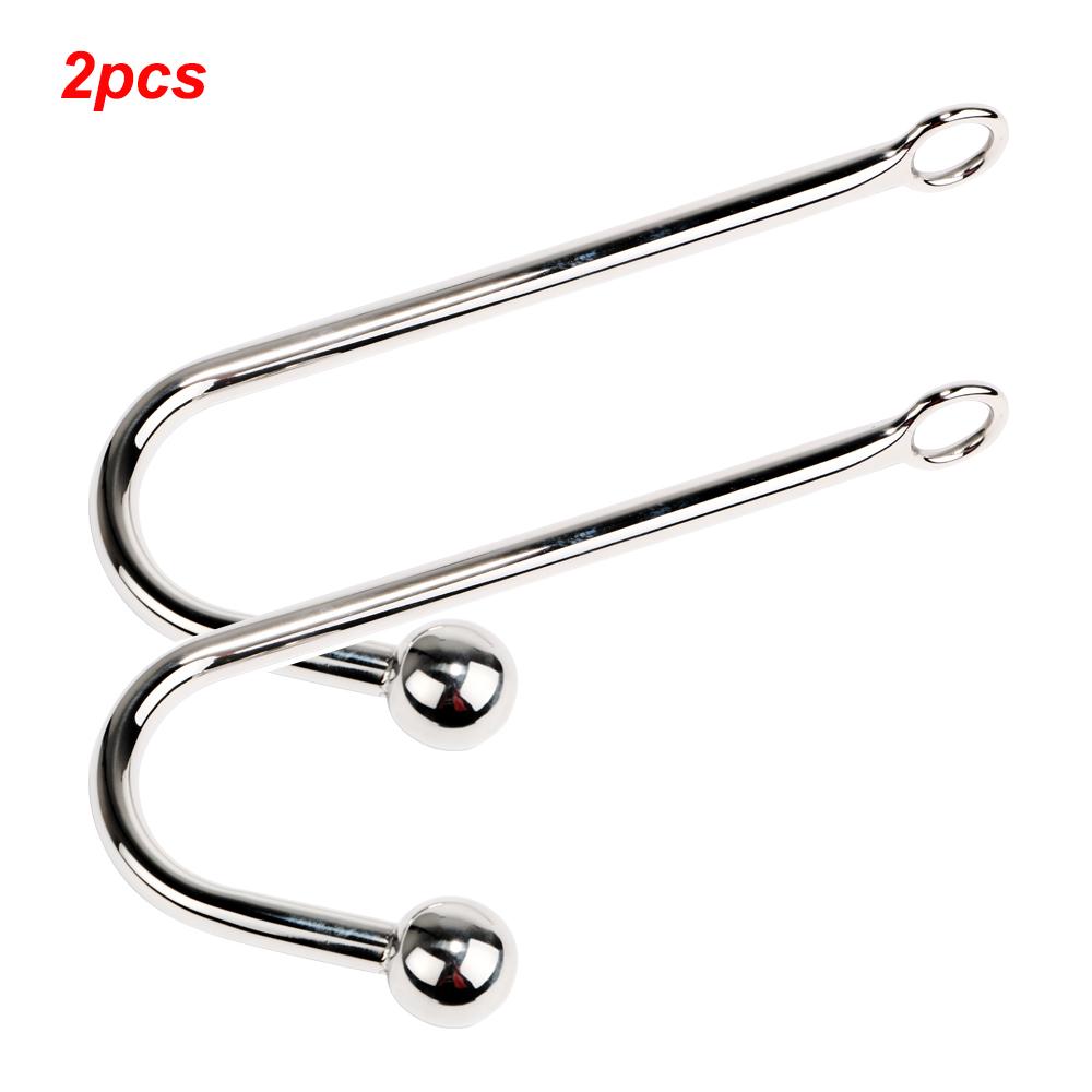 Sexy Hook Stainless Steel 30mm Anal Beads Butt Plug For Women Vaginal Anus Dilator Men Prostate Massager Sex Toys Adult 18 Games