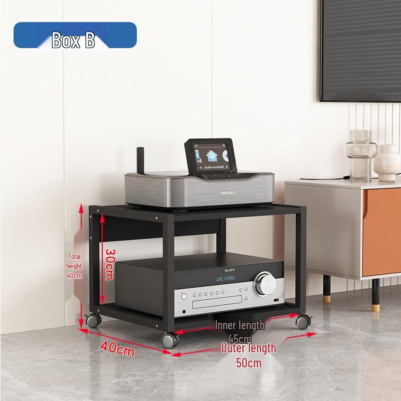 Mixer Audio Mobil și Suport Amplificator cu Tuburi - Dulap Raft de Depozitare pentru Home Theater