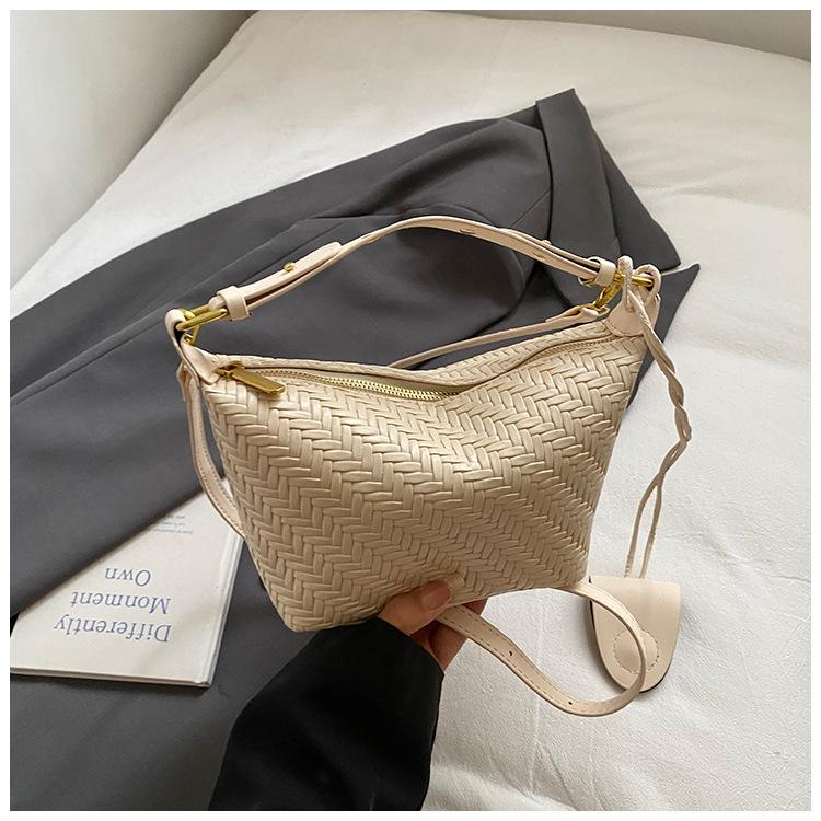 

Премиальная ретро портативная сумка-мессенджер большой вместимости женская 2025 новая модная плетеная сумка-тоут универсальная сумка через плечо