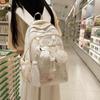 Schultasche Koreanisch Süße Schultasche für Mädchen Mittelschüler Einfacher Vielseitiger Rucksack mit Großem Fassungsvermögen für Oberschüler