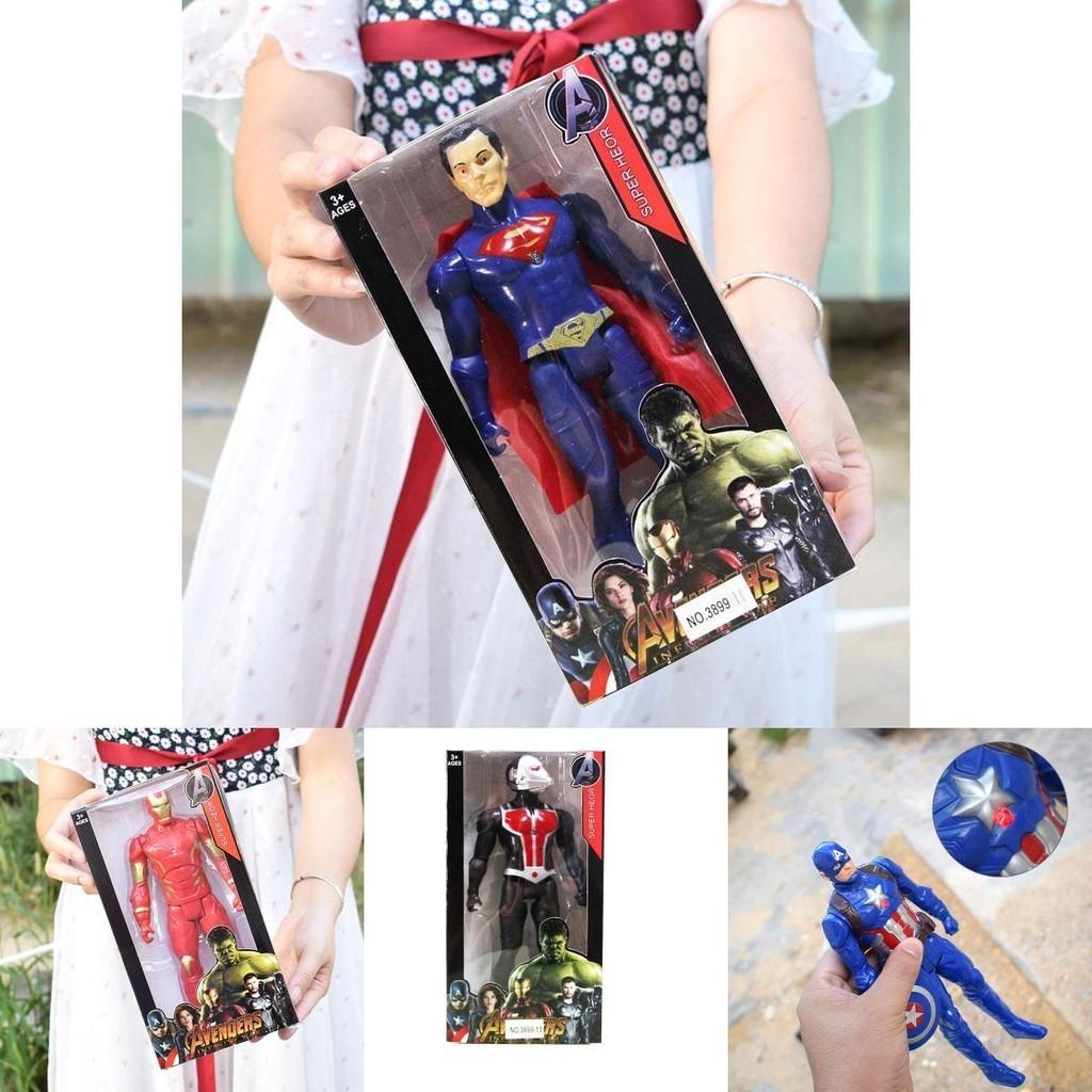 Bunte Superhelden-Actionfiguren mit Spiderman Hulk Iron Man Captain America Perfekt für Kindergeschenke und Sammlerstücke