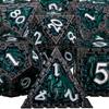 Dnd Metal Dice Set Dungeon And Dragon Rpg Dice Polyhedral D&D Dice For Rpg D+D Rolling Game Dice D And D Dice D20 D12 D10 D8 D6