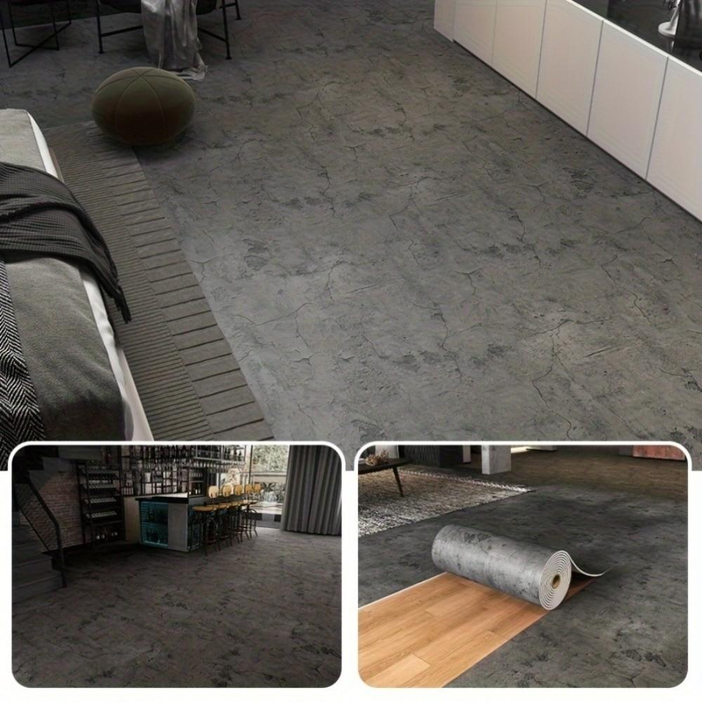 Self-Adhesive Vinyl Wallpaper Concrete Texture Thickened Foam Wall Panels Interior Decor 3M×40cm Waterproof Wall Stickers Home