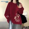 Jeanswest Women's Casual Long Sleeve Graphic Cotton T-Shirt