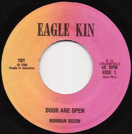 

7-дюймовая пластинка NORMAN DIXON Door Are Open 101 Eagle Kin 1980 US Reggae Ska Dub Б/у
