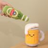 Serie Birra Estiva Peluche Morbidi Barile di Birra Lattina Bottiglia Tazza da Birra Cuscino Ornamenti Rinfrescanti Estivi Regali Creativi Per Amici