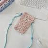 Ny Gitter Telefonveske Diverse Oppbevaringsposer Gåing Nøkkelkortveske Myntpung Jenter Skulderveske Crossbody-vesker Telefonlomme