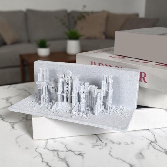 Yousheng 3D Printed Pleated Night Light Decorative Bedside Lamp with Unique Accordion Design USB Powered Table Lamp for Living Room Home Decor