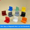 MOC Bricks Fridge Refrigerator Magnetic Brick 2x4 1x2-2x2 Sticker Educational Building Blocks Toys For Children Xmas Gifts