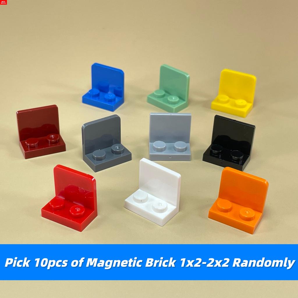 MOC Bricks Fridge Refrigerator Magnetic Brick 2x4 1x2-2x2 Sticker Educational Building Blocks Toys For Children Xmas Gifts
