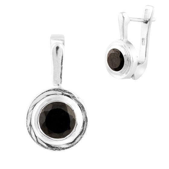 

Срібна каблучка з натуральним сапфіром 1.4ct (0870137) сапфіровий