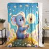 Koala mit Pusteblumewünsche Aufdruck Decke weich und kuschelig perfekt für das Wohnzimmer Bett Sofa oder ein Nickerchen,Geschenk