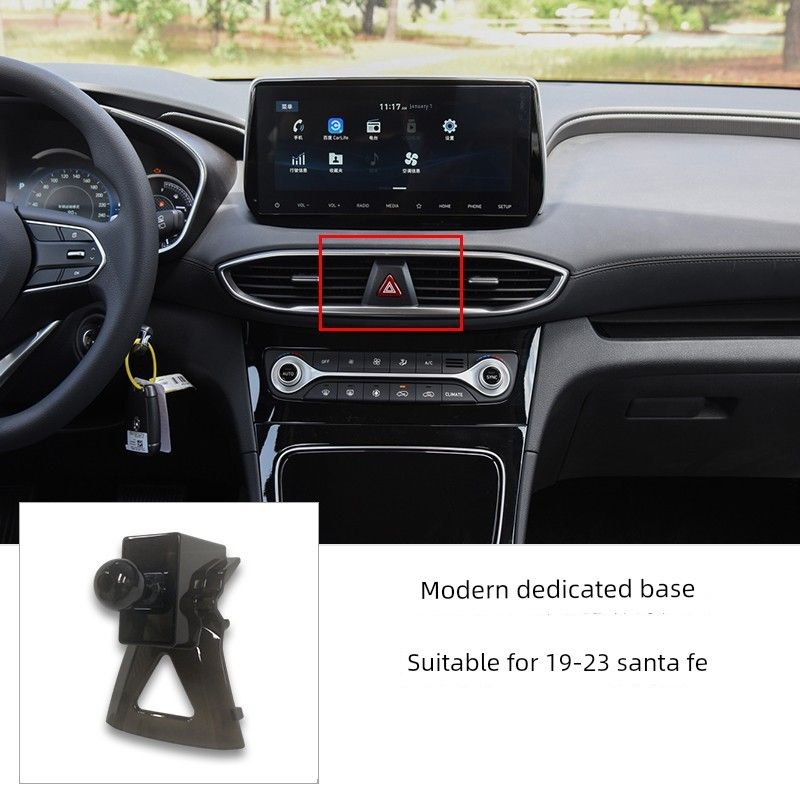 Mobile Phone Car Mount Base Specifically Designed for Beijing Hyundai Santa Fe, Elantra, Tucson, Ix35, Lafesta, Sonata 10
