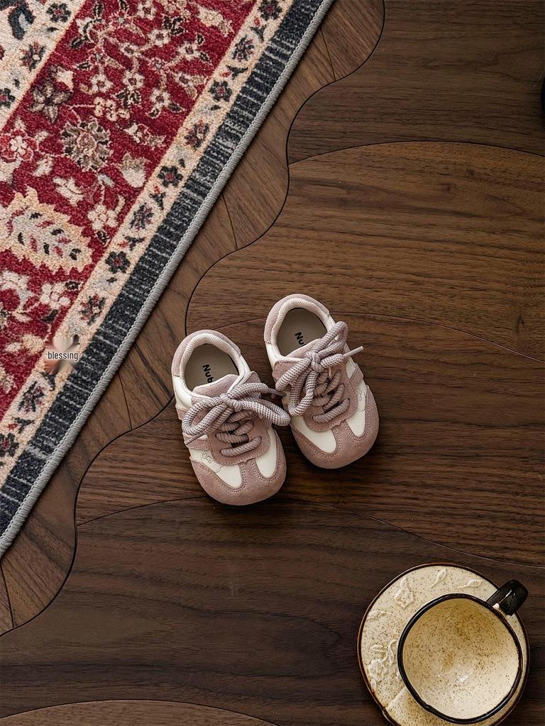 Modische Lauflernschuhe für Kleinkinder aus echtem Leder – Weiche Sohle, Leichte Herbstschuhe