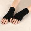 Fashionable Casual Women S Exposed Finger Gloves Warm Half Finger Gloves