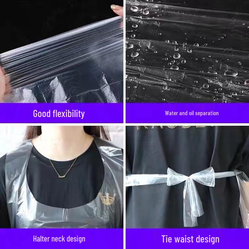 Disposable Plastic Aprons (50 Count)