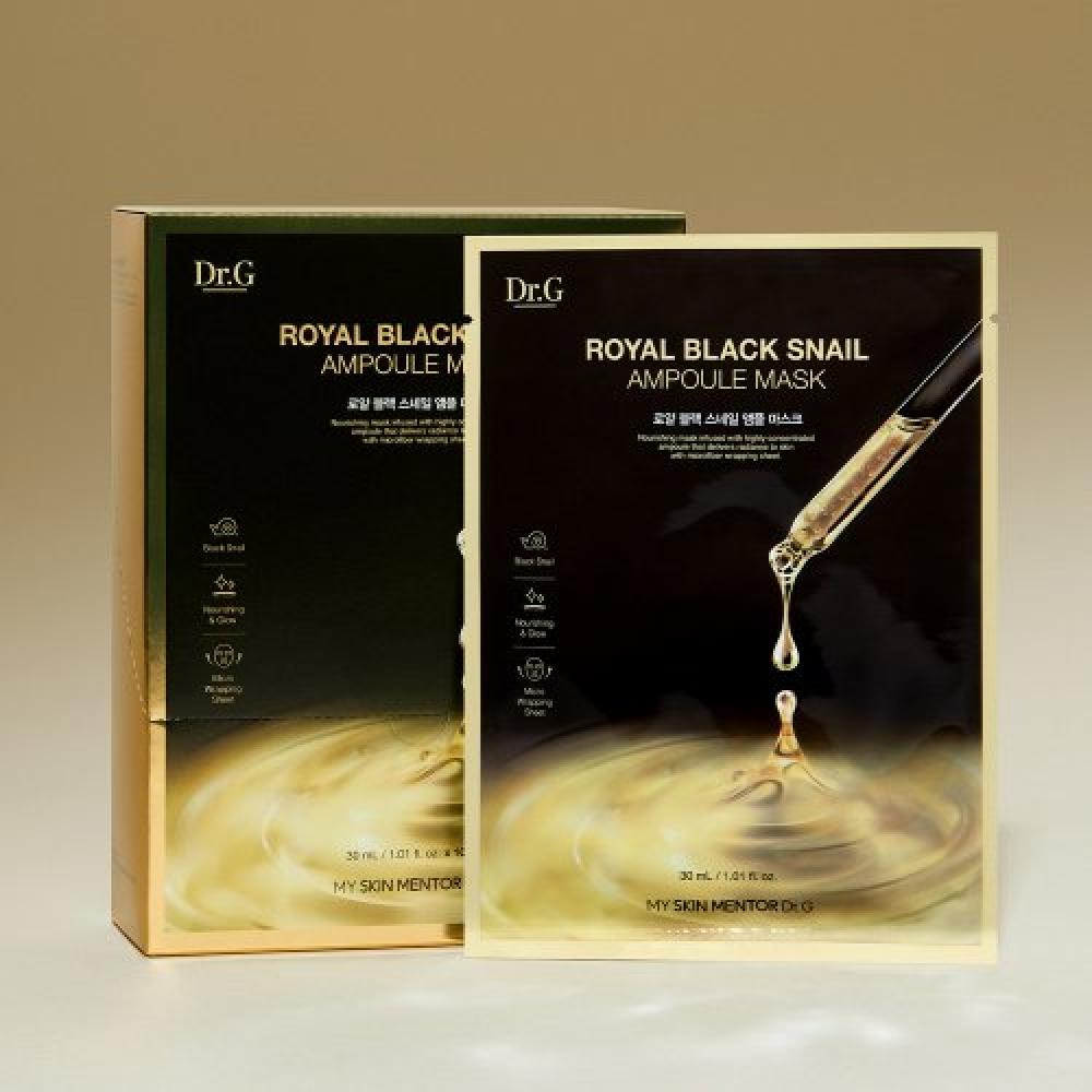 Dr.g Royal Black Snail Ampoule Mask 10p FREE