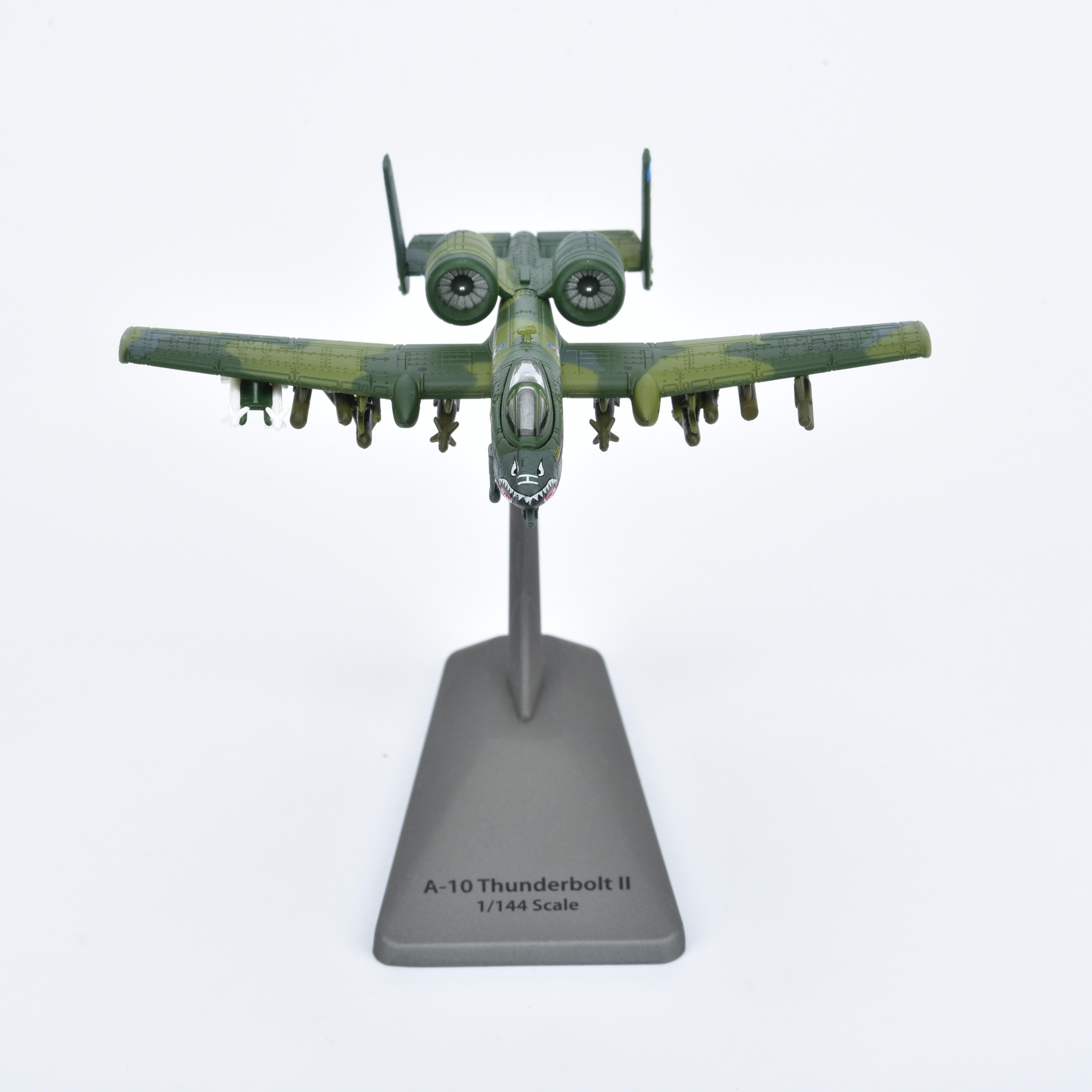 

A10 1/144 Scale Metal Model airplane (including base) Scale model Home placement, collection and decoration Christmas Gifts