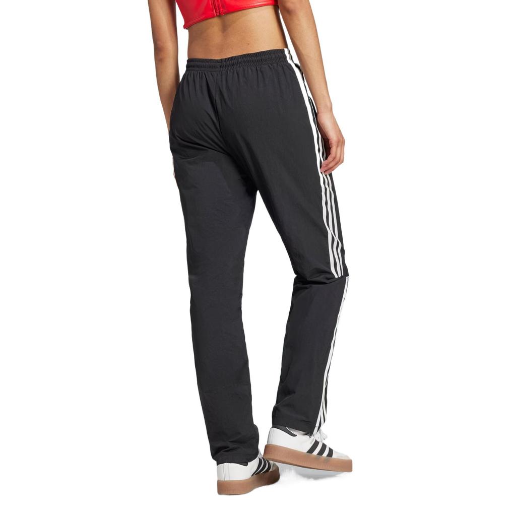 Adidas Originals Soft Comfortable Casual Breathable Striped Knit Sports Pants Women Bottoms Black JD5335