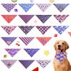 New US Independence Day Flag Pet Bib Dog Bandana Cat Scarf Accessories Patriotic Design  Dog Accessories
