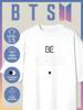 Übergroßes T-Shirt mit BTS -BE-Aufdruck
