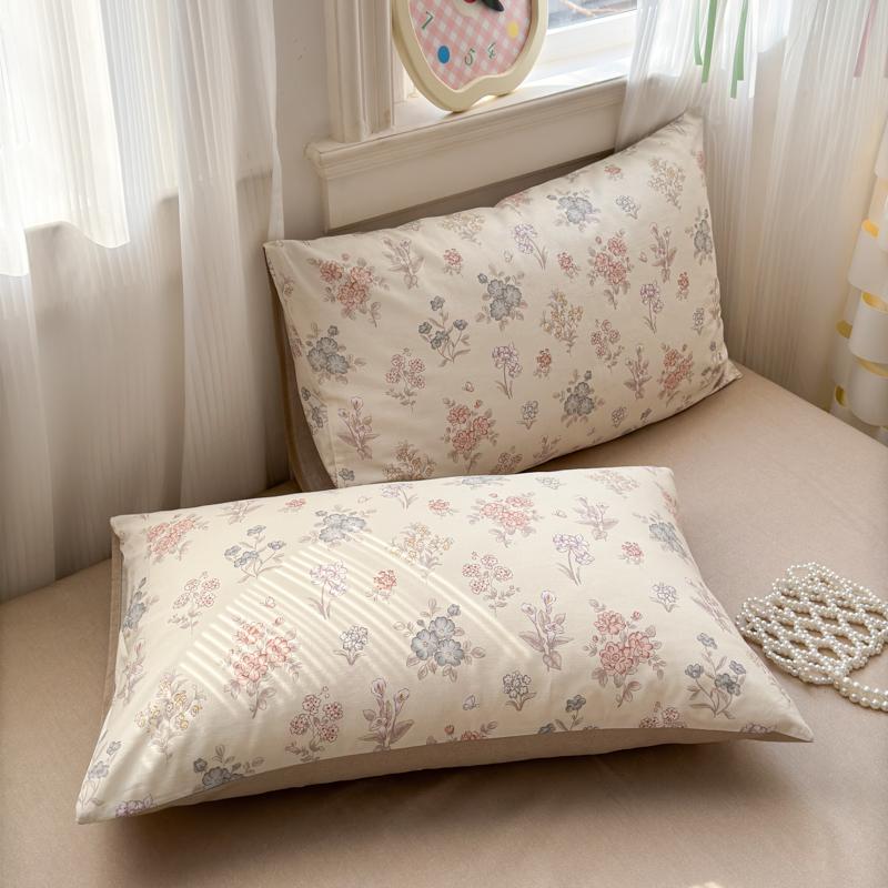 Luxusní sada povlaku na přikrývku ze 100% bavlny se 2 povlaky na polštáře - Květinový design, Elegantní a prodyšná ložní sada, Více velikostí