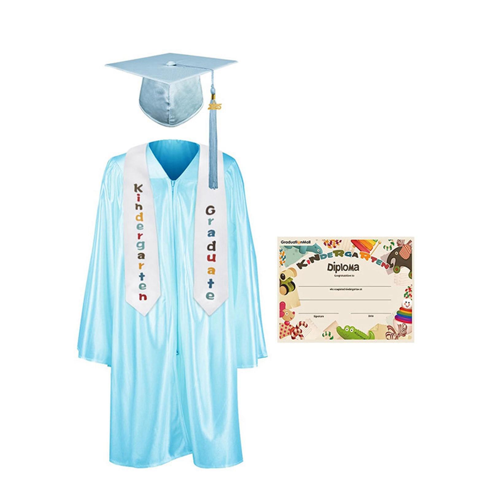

Kindergarten Graduation Cap With Tassel & Printed Gown. Perfect For Memorable Photos And Ceremonies 21