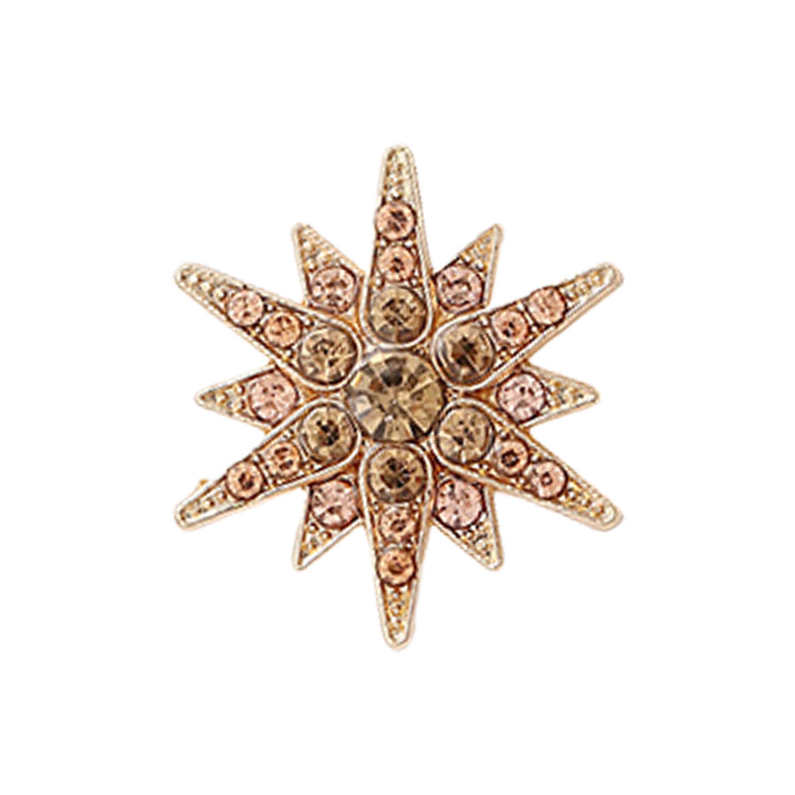 

Hexagram Alloy Lapel Pin For Men And Women Versatile Formal And Casual Attire Geometric Design Secure Clasp 1