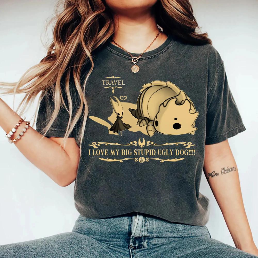 Bell Beast Hollow Knight Silksong Shirt Silksong Hornet Indie Game Tshirt Clothing Short Sleeve Shirt Unisex Unisex Unisex