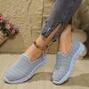 Summer New Europe and The United States Solid Color Casual Shoes A Stirrups Flat Shoes Breathable Lightweight Big Yards Flyknit Shoes