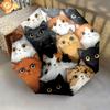1 PC Automatic Folding Umbrella - Colorful Cats Pattern, Portable & Foldable Design with 8 Ribs, Christmas Birthday Gifts