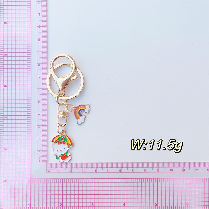 Japanese Cute Kitty Cat Cartoon Keychain Pendant – Creative Gift & Backpack Ornament