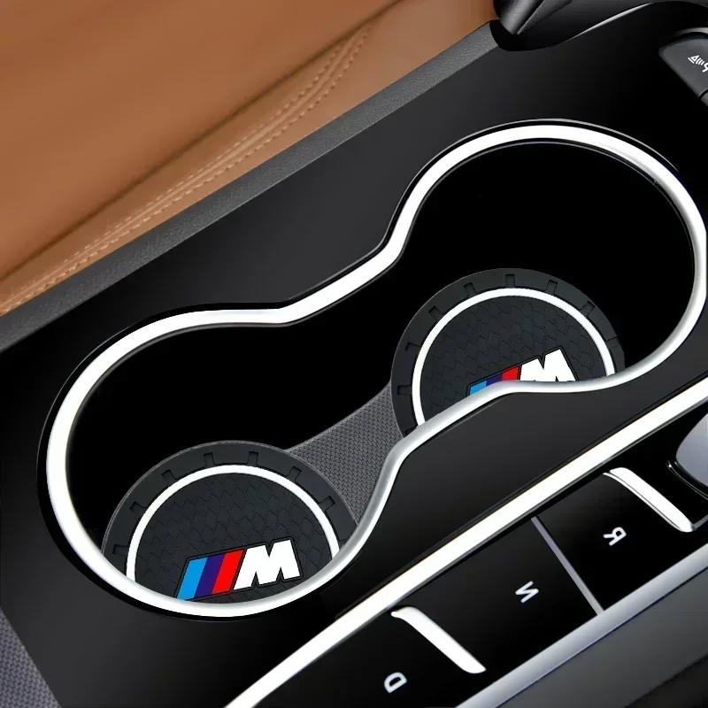 2 szt. podkładka pod kubek na wodę z żelu krzemionkowego do samochodu BMW X1 X2 X3 X5 X4 X6 X7 G30 G20 G32 G11 G12 F40 F30 F2 akcesoria samochodowe