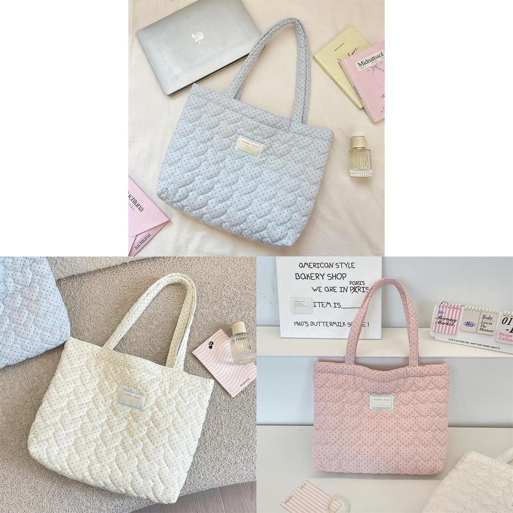 Minimalist Heart Pattern Canvas Tote With Soft Polyester For School And Work