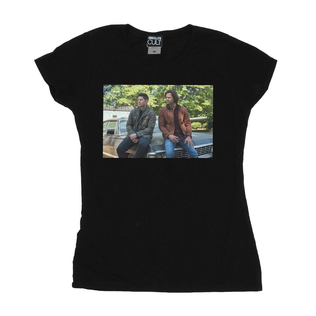Supernatural Womens/Ladies Impala Brothers Cotton T-Shirt