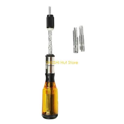 Push Pull Ratchet Screwdriver Semi Automatic Adjustment Spirals Ratchet Screwdriver with Replaceable Head Disassembly D57B