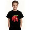 Europäische Größen 1 Stück T-Shirt für Jungen, Kreativer Erdbeer- und Elefanten-Print, Jungenkleidung