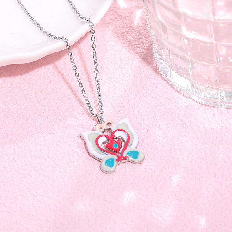 "Bharara Energy" Xiaohongshu Same Bharara Little Demon Fairy Transformer Necklace Demon Fairy Clavicle Chain Pendant