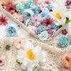 25Pcs/back Artificial Flowers Heads Silk Fake Flower for Valentine's Day DIY Gift Accessories Home Room Decor Wedding Decoration