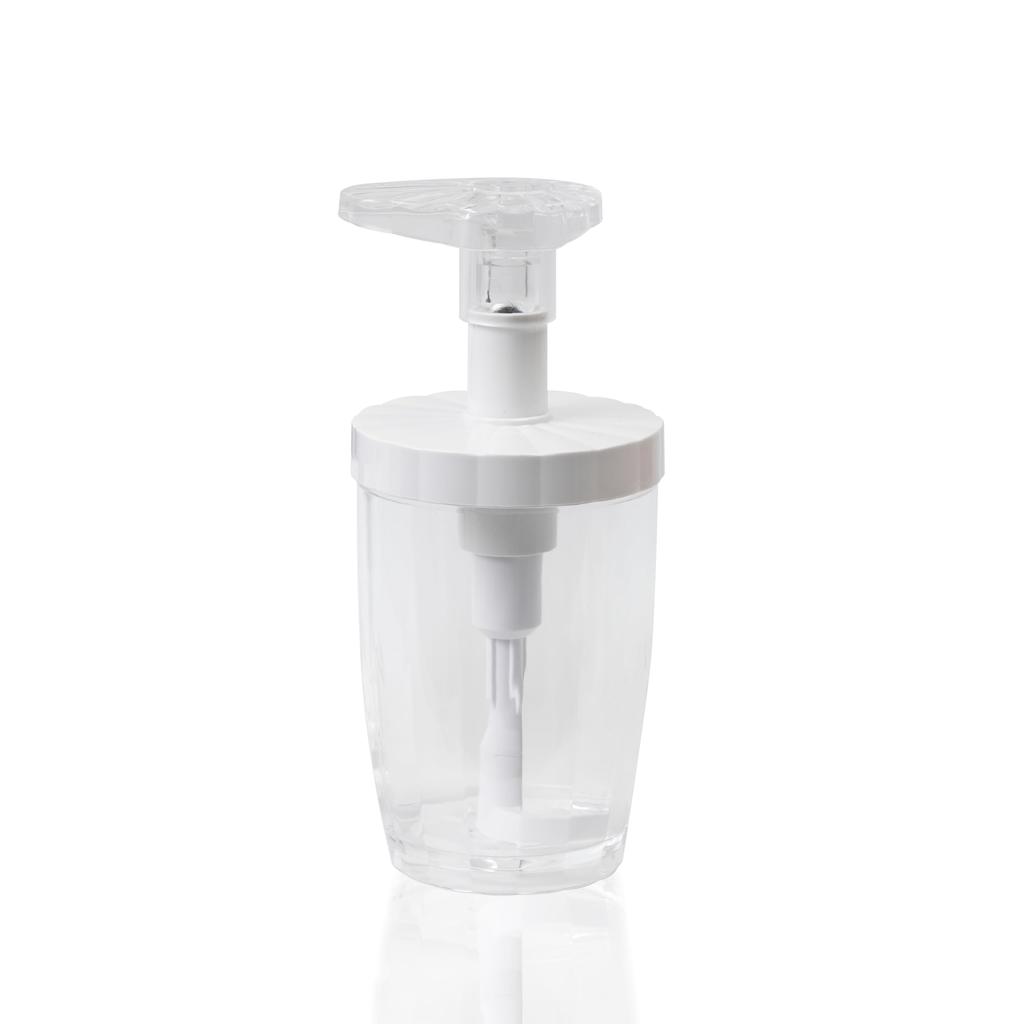 AMORE Shampoo and Body Soap Refill Compact Wide Large Seal Lindpark WH380 Bottle, White, 380ml, Dispenser, Mouth, Capacity, Stylish, Included,