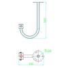 HIKVISION Stainless Steel Ceiling Mount Bracket CN plug (adapter included)